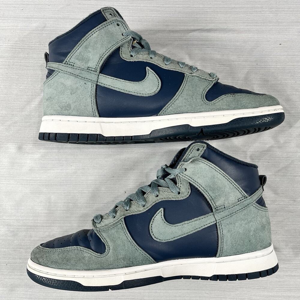 Nike Dunk High Retro Premium Armory Navy Mens Size 8 Basketball Shoes DQ7679-400